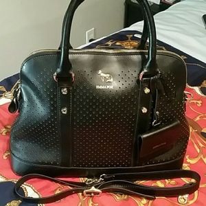 Emma Fox black leather bag